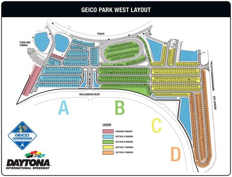 daytona infield camping map.